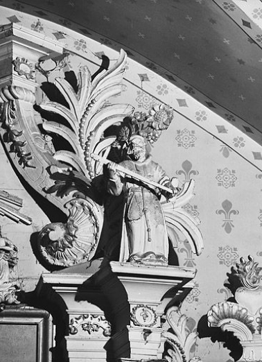 Statue : saint moine. © Région Bourgogne-Franche-Comté, Inventaire du patrimoine