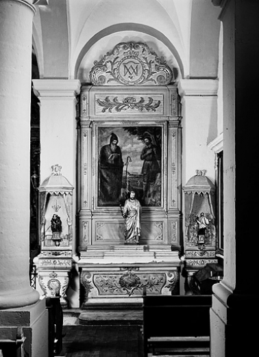 Vue d'ensemble de l'autel secondaire sud. © Région Bourgogne-Franche-Comté, Inventaire du patrimoine
