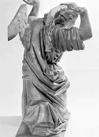 Ange de gauche, face postérieure. © Région Bourgogne-Franche-Comté, Inventaire du patrimoine