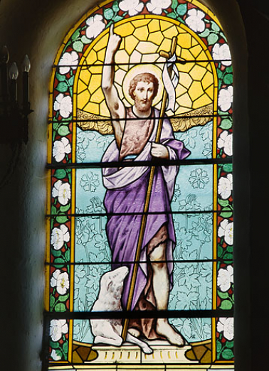 Baie 3 : saint Jean-Baptiste. © Région Bourgogne-Franche-Comté, Inventaire du patrimoine