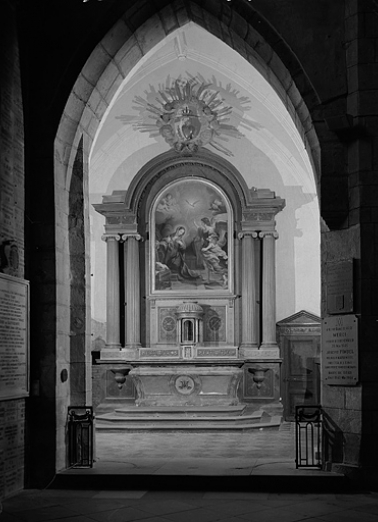 Vue d'ensemble de l'autel et de l'ex-voto. © Région Bourgogne-Franche-Comté, Inventaire du patrimoine