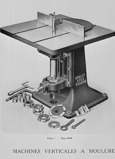 Machine verticale à moulures dite toupie. © Région Bourgogne-Franche-Comté, Inventaire du patrimoine