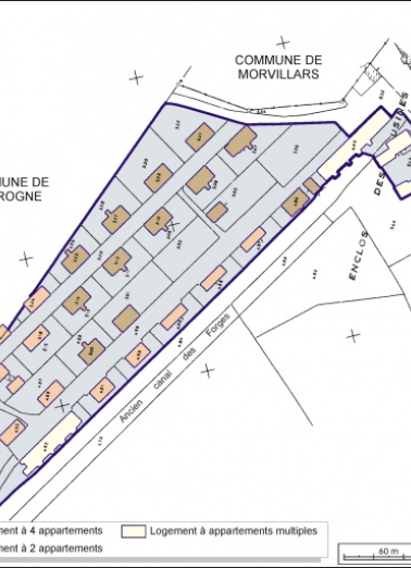 Plan-masse et de situation. © Région Bourgogne-Franche-Comté, Inventaire du patrimoine
