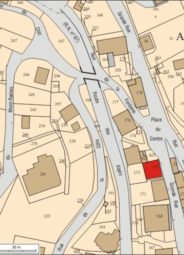 Plan masse et de situation. © Région Bourgogne-Franche-Comté, Inventaire du patrimoine