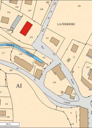 Plan masse et de situation. © Région Bourgogne-Franche-Comté, Inventaire du patrimoine