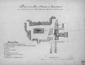 Plan de la place St-Martin [...], 19e siècle. © Région Bourgogne-Franche-Comté, Inventaire du patrimoine