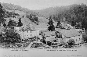 Environs de Nozeroy : Usine électrique et vallée de la source de l'Ain. © Région Bourgogne-Franche-Comté, Inventaire du patrimoine