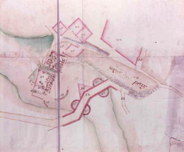 Plan géométrique d'un terrain contencieux [...]. © Région Bourgogne-Franche-Comté, Inventaire du patrimoine