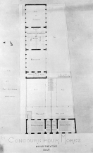 Ecole enfantine. Haut. Plan du Rez-de-Chaussée, 1879. © Région Bourgogne-Franche-Comté, Inventaire du patrimoine