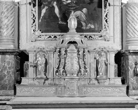 Le gradin et le tabernacle. © Région Bourgogne-Franche-Comté, Inventaire du patrimoine