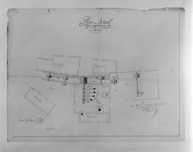 Plan de détail de l'usine appartenant à M. Pierre Prost à Morez. © Région Bourgogne-Franche-Comté, Inventaire du patrimoine