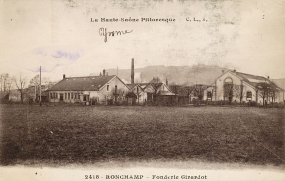 La Haute-Saône Pittoresque - Ronchamp - Fonderie Girardot. © Région Bourgogne-Franche-Comté, Inventaire du patrimoine