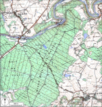 Carte de localisation. Carte topographique au 1:25000, I.G.N., Saint-Loup-sur-Semouse, 3419 O. SCAN 25 © IGN - 2008, Licence n°2008CISE29-68. © Région Bourgogne-Franche-Comté, Inventaire du patrimoine