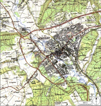 Carte de localisation. Carte topographique au 1:25000, I.G.N., Belfort, 3621 OT. SCAN 25 © IGN - 2008, Licence n°2008CISE29-68. © Région Bourgogne-Franche-Comté, Inventaire du patrimoine