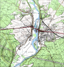 Carte de localisation. Carte topographique au 1:25000, I.G.N., Port-sur-Saône, 3321 E. SCAN 25 © IGN - 2008, Licence n°2008CISE29-68. © Région Bourgogne-Franche-Comté, Inventaire du patrimoine
