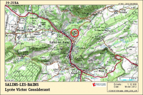 Carte de localisation. Carte topographique, IGN, 2012, dalle 0860-2230-L2E, échelle 1:32 000. © Région Bourgogne-Franche-Comté, Inventaire du patrimoine