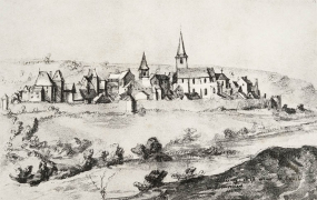 Vue de Faverney, 1617. © Région Bourgogne-Franche-Comté, Inventaire du patrimoine