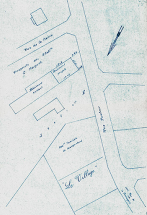 Plan de masse de la propriété des Établissements G. Marguet à Damprichard, [1961] © Région Bourgogne-Franche-Comté, Inventaire du patrimoine