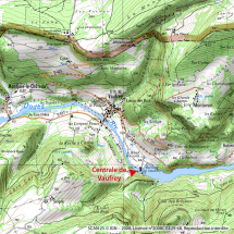Carte de localisation, sur la carte IGN au 1/25 000. © Région Bourgogne-Franche-Comté, Inventaire du patrimoine