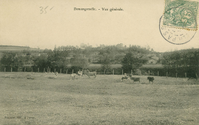Demangevelle. Vue générale. Carte postale. © Région Bourgogne-Franche-Comté, Inventaire du patrimoine