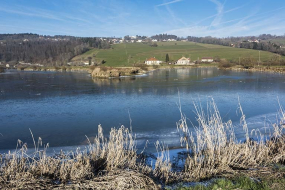 Méandre du Doubs en hautes eaux, face au lieu-dit la Corvée. © Région Bourgogne-Franche-Comté, Inventaire du patrimoine