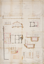 Projet de création d'une salle d'asile (1866). © Région Bourgogne-Franche-Comté, Inventaire du patrimoine