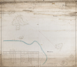 Plan des bois communaux (1822). © Région Bourgogne-Franche-Comté, Inventaire du patrimoine
