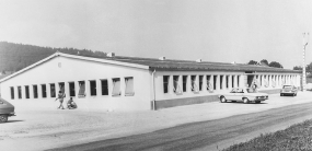 [Vue d'ensemble de l'usine avant extension], entre 1972 et 1989. © Région Bourgogne-Franche-Comté, Inventaire du patrimoine