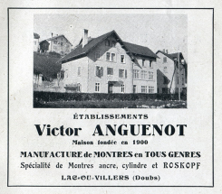 Etablissements Victor Anguenot [façade antérieure, de trois quarts gauche], 1943. © Région Bourgogne-Franche-Comté, Inventaire du patrimoine