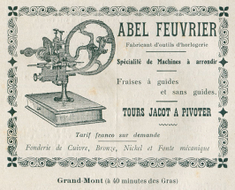 Publicité pour Abel Feuvrier, 1902. © Région Bourgogne-Franche-Comté, Inventaire du patrimoine
