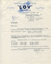 Papier à en-tête de la société Hubert Lambert et Fils, 20 mars 1953. © Région Bourgogne-Franche-Comté, Inventaire du patrimoine