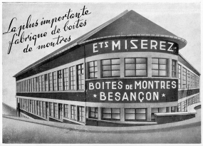 Usine de boîtes de montres Miserez, gravure, s.d. [1951]. © Région Bourgogne-Franche-Comté, Inventaire du patrimoine