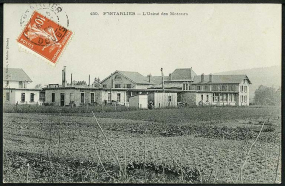 Pontarlier - L'usine des moteurs, carte postale, s.d. [début 20e siècle]. © Région Bourgogne-Franche-Comté, Inventaire du patrimoine