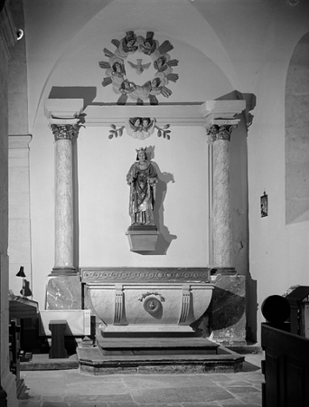 Vue d'ensemble de l'autel retable sud. © Région Bourgogne-Franche-Comté, Inventaire du patrimoine