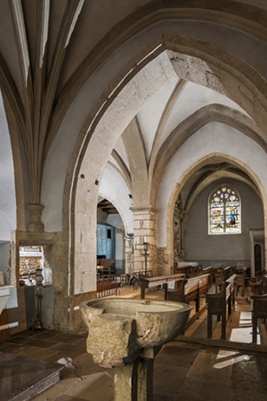Vue depuis la chapelle latérale nord. © Région Bourgogne-Franche-Comté, Inventaire du patrimoine