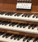 Détail de l'orgue de l'église Saint-Joseph, Besançon (25) © phot. A. Thomas, Région Bourgogne-Franche-Comté, Inventaire du patrimoine, 2021