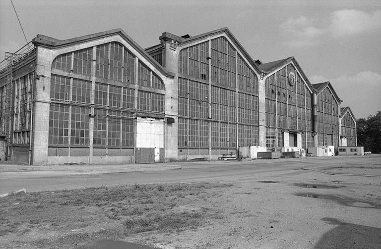 Façade antérieure de la fonderie de fonte, vue du nord-est. © Frédéric Pillet / Région Bourgogne-Franche-Comté, Inventaire du patrimoine - 1999