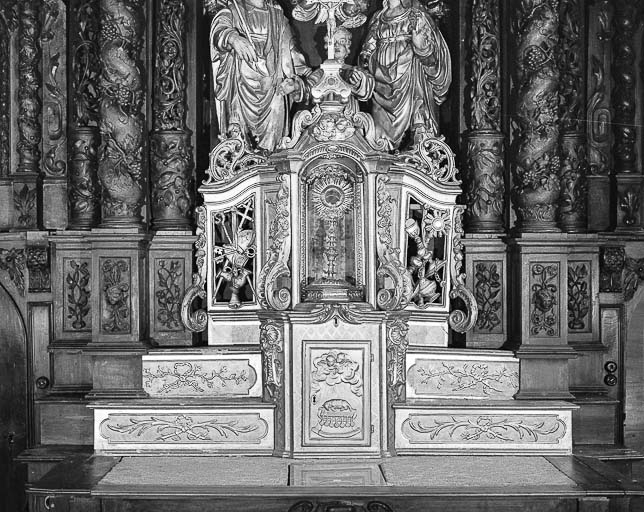 Vue d'ensemble ouvert avec ostensoir. © Yves Sancey / Région Bourgogne-Franche-Comté, Inventaire du patrimoine - 1974