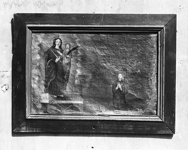 Apparition de la Vierge à l'Enfant à une donatrice. © Yves Sancey / Région Bourgogne-Franche-Comté, Inventaire du patrimoine - 1982