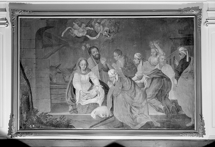L'Adoration des Bergers. © Yves Sancey / Région Bourgogne-Franche-Comté, Inventaire du patrimoine - 1982