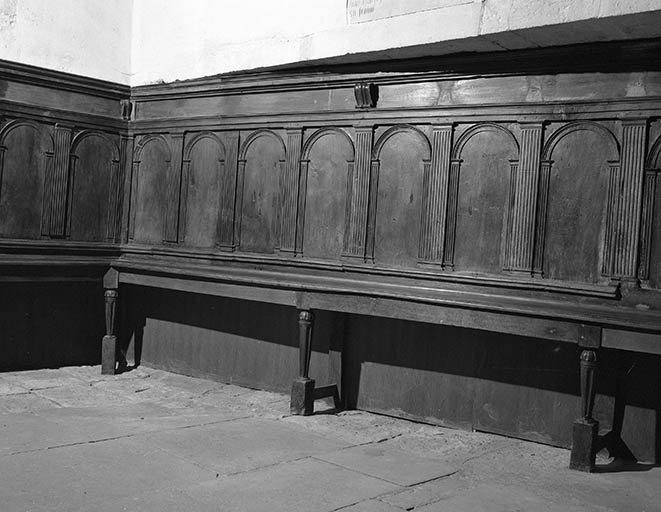 Intérieur : boiseries de la chapelle du baptistère. © Yves Sancey / Région Bourgogne-Franche-Comté, Inventaire du patrimoine - 1982