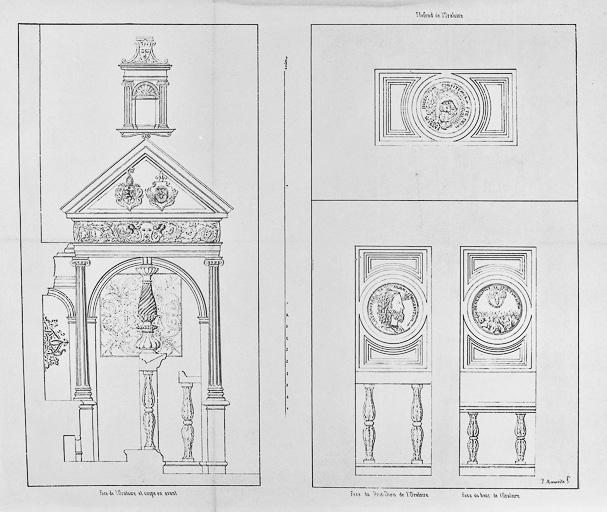 Loge : projet de restauration. © Yves Sancey / Région Bourgogne-Franche-Comté, Inventaire du patrimoine - 1984