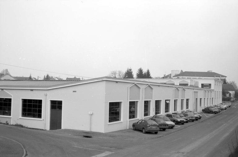Usine 2, vue de trois quarts gauche. © Laurent Poupard / Région Bourgogne-Franche-Comté, Inventaire du patrimoine - 1989