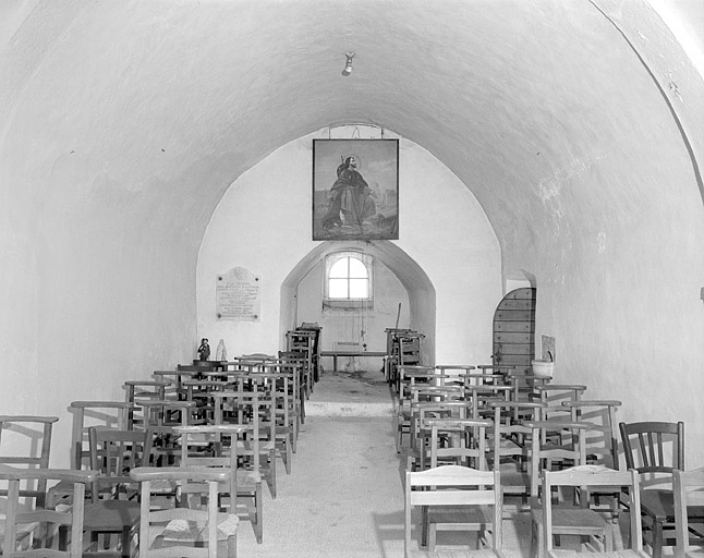 La nef vue depuis le choeur. © Yves Sancey / Région Bourgogne-Franche-Comté, Inventaire du patrimoine - 1996