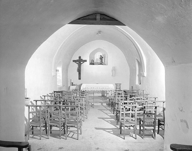 La nef et le choeur vus depuis l'ouest. © Yves Sancey / Région Bourgogne-Franche-Comté, Inventaire du patrimoine - 1996