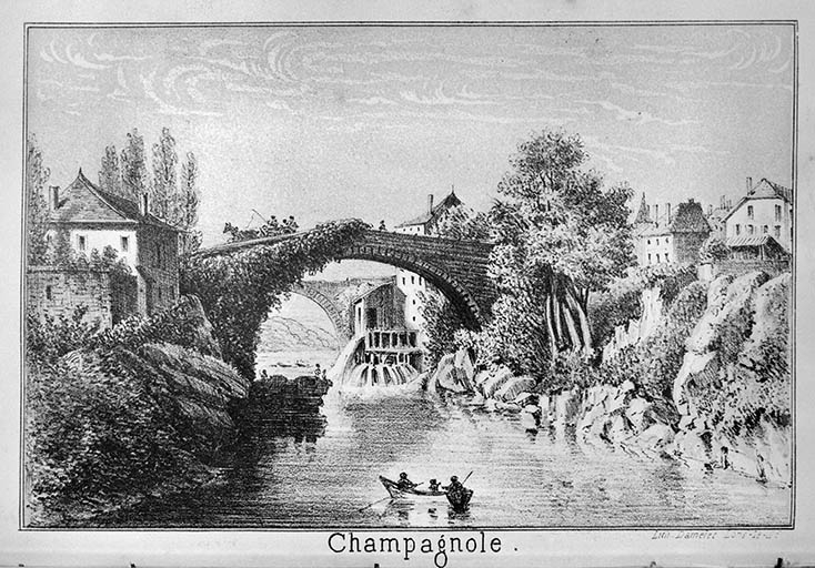 [Vue du Pont de l'Epée depuis le nord-ouest]. © Jérôme Mongreville / Région Bourgogne-Franche-Comté, Inventaire du patrimoine - 1997