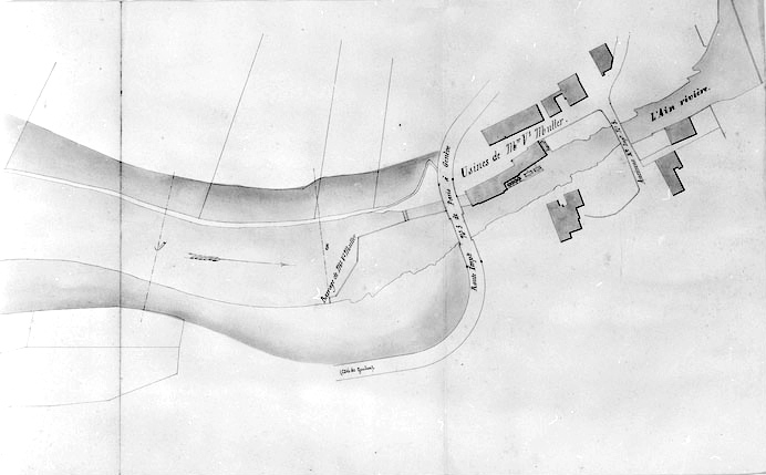 Usine de Mme Vve Muller. Demande en révision de règlement - Plan. © Yves Sancey, Lamairesse / Région Bourgogne-Franche-Comté, Inventaire du patrimoine - 1997