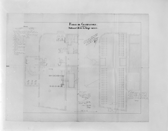 Forge de Champagnole - Bâtiment dit de la forge neuve. © Yves Sancey / Région Bourgogne-Franche-Comté, Inventaire du patrimoine - 1997