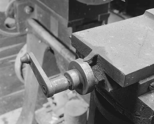 Détail du volant du traînard. © Yves Sancey / Région Bourgogne-Franche-Comté, Inventaire du patrimoine - 2002