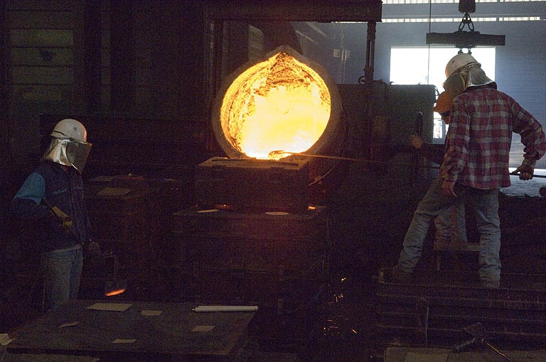 Début de coulée. © Jérôme Mongreville / Région Bourgogne-Franche-Comté, Inventaire du patrimoine - 2006